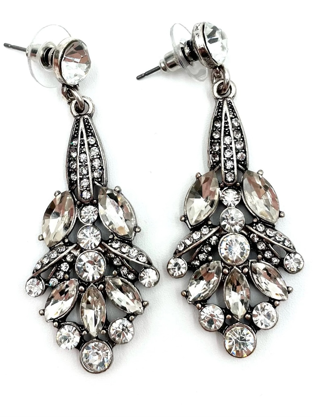 Vintage Rhinestone Chandalier Earring